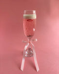 Pink champagne candle