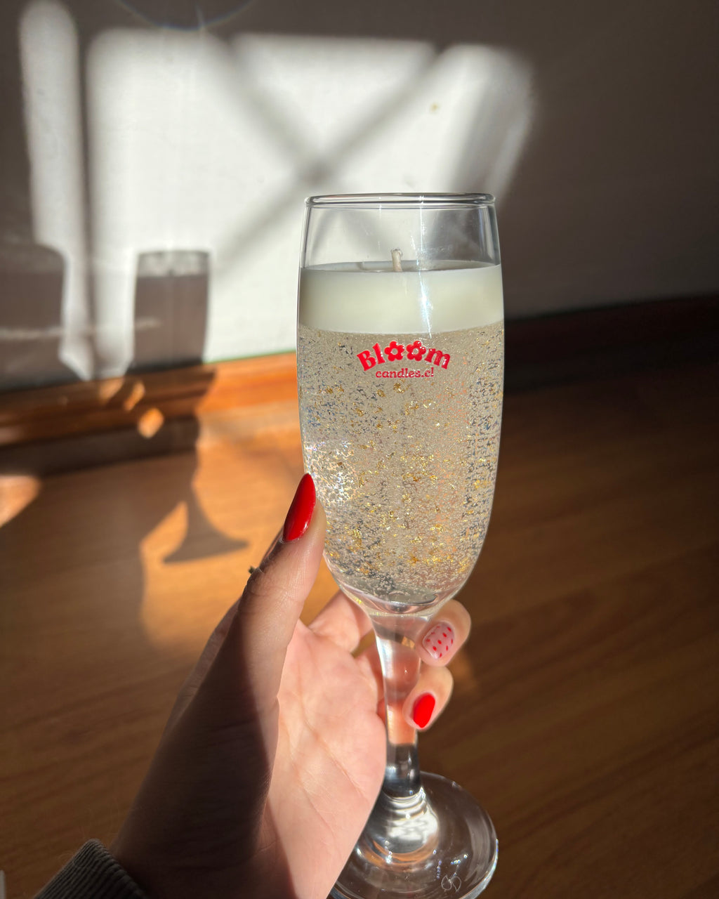 Champagne candle
