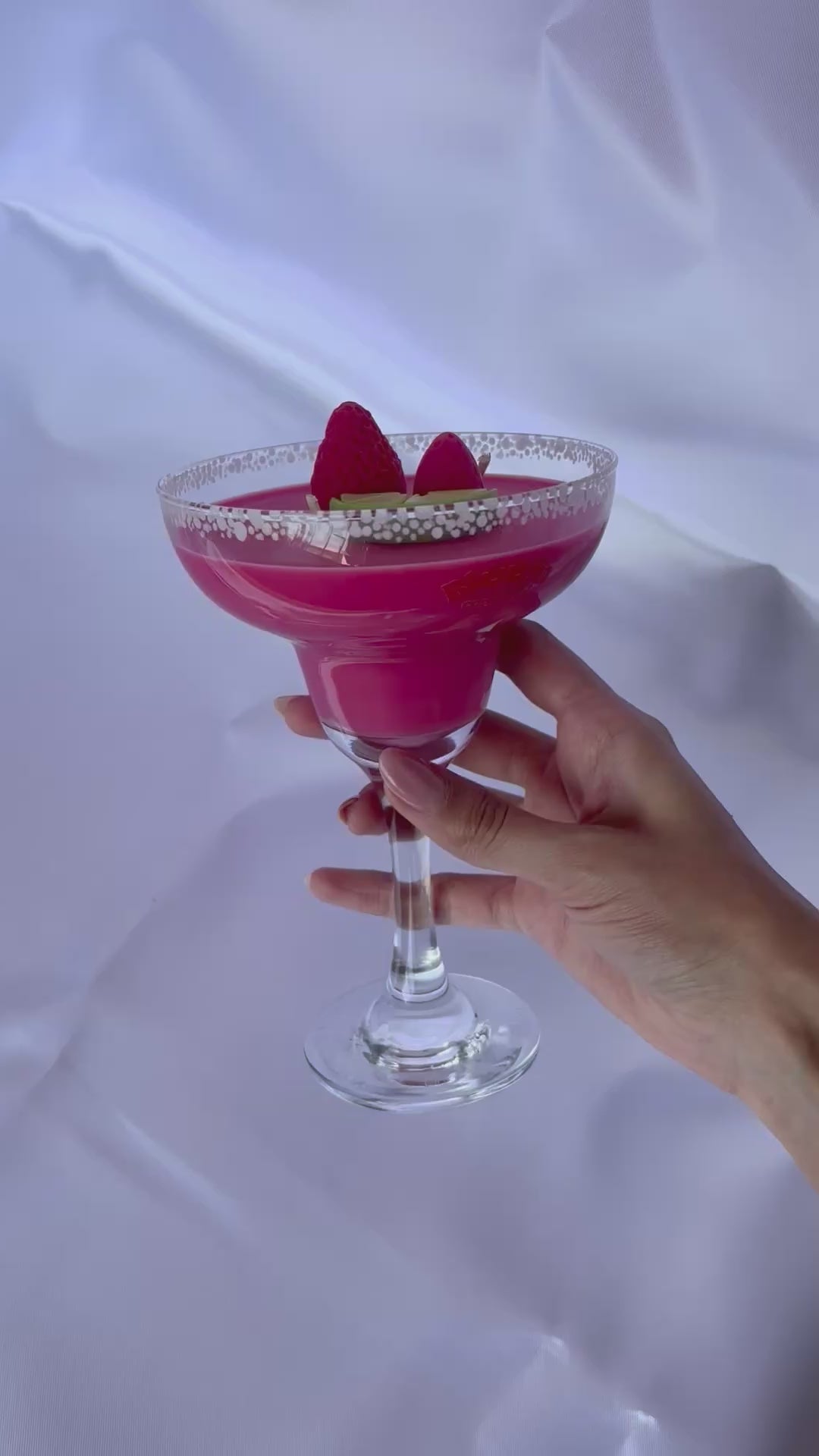 Strawberry margarita candle